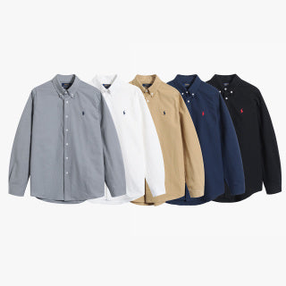 Ralph Lauren Shirt 100% Cotton Oxford Long Sleeve Button-Up