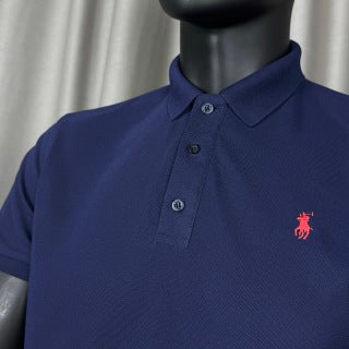 Ralph Lauren Unisex Navy Cotton Piqué Pony Polo Shirt