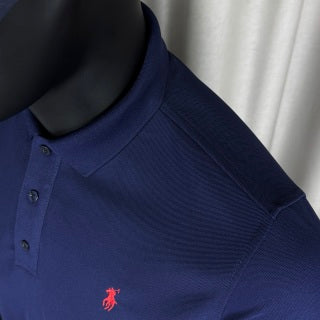 Ralph Lauren Unisex Navy Cotton Piqué Pony Polo Shirt