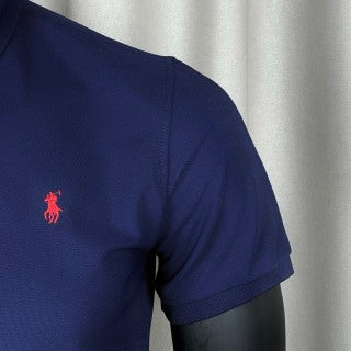 Ralph Lauren Unisex Navy Cotton Piqué Pony Polo Shirt