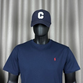 Ralph Lauren T-shirt Navy Red Pony Embroidered Cotton Crewneck Tee