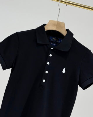 Ralph Lauren Women's Five Button Cotton Polo Shirt