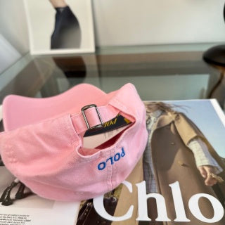 Ralph Lauren Hat Pink Blue Pony Classic Baseball Cap