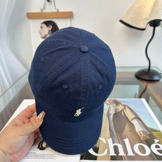 Ralph Lauren Hat Deep Navy Yellow Pony Baseball Cap