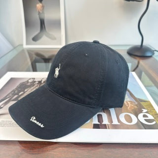 Ralph Lauren Hat Dark Navy Pony Script-Detail Baseball Cap