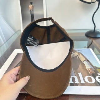 Ralph Lauren Hat Walnut Brown Pony Script-Detail Baseball Cap