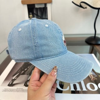 Ralph Lauren Hat Light Blue Washed Pony Baseball Cap
