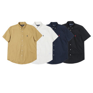 Ralph Lauren Shirt Linen Short Sleeve Classic Button Down Shirt