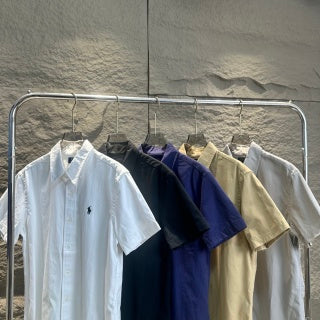 Ralph Lauren Shirt Oxford Short Sleeve Button Down Casual Shirt