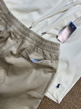 Ralph Lauren Pants Corduroy Embroidered Pony Casual Shorts