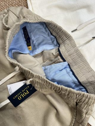 Ralph Lauren Pants Corduroy Embroidered Pony Casual Shorts