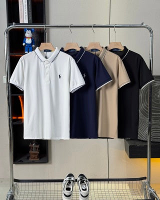 Ralph Lauren Contrast Trim Cotton Polo Shirt