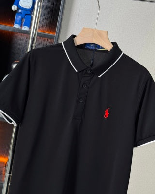 Ralph Lauren Contrast Trim Cotton Polo Shirt