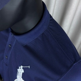 Ralph Lauren Polo Shirt Navy Big Pony 03 Patch Cotton Piqué Polo