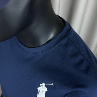 Ralph Lauren T-shirt Navy Big Pony Number Sleeve Cotton Crewneck Tee