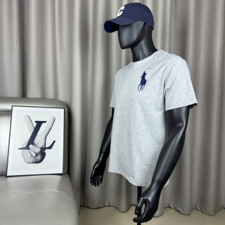 Ralph Lauren T-shirt Gray Big Pony Number Sleeve Crewneck Tee