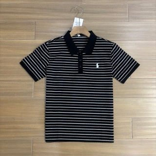 Ralph Lauren Polo Shirt Striped Cotton Piqué Short Sleeve Polo