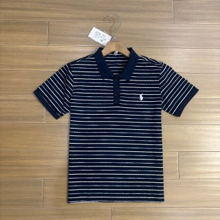 Ralph Lauren Polo Shirt Striped Cotton Piqué Short Sleeve Polo