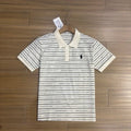 Ralph Lauren Polo Shirt Striped Cotton Piqué Short Sleeve Polo