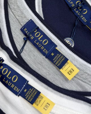 Ralph Lauren T-shirt Contrast Trim Heavyweight Cotton Crewneck Tee