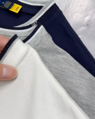Ralph Lauren T-shirt Contrast Trim Heavyweight Cotton Crewneck Tee