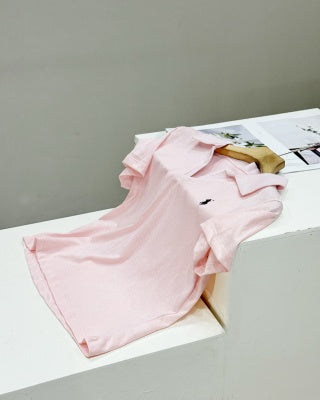 Ralph Lauren Polo Shirt Women's Cotton Ribbed Collar Polo